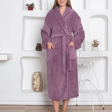 Halat de dama cocolino – 100% cocolino, moale si calduros | COD 8551-PM