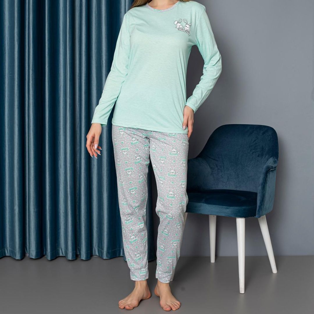 Pijama dama bumbac | 0260-PM