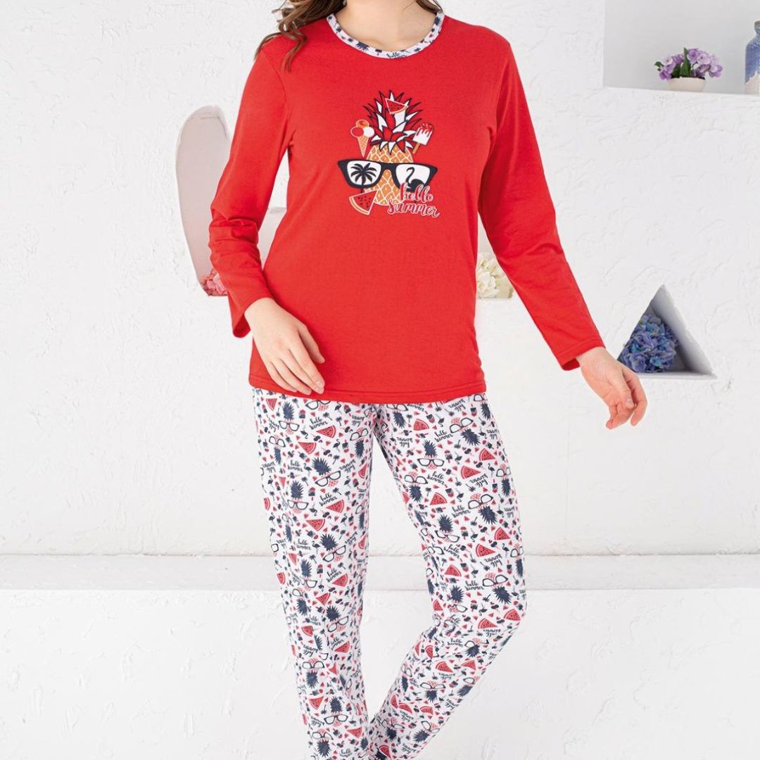 Pijama dama bumbac | 0264-PM