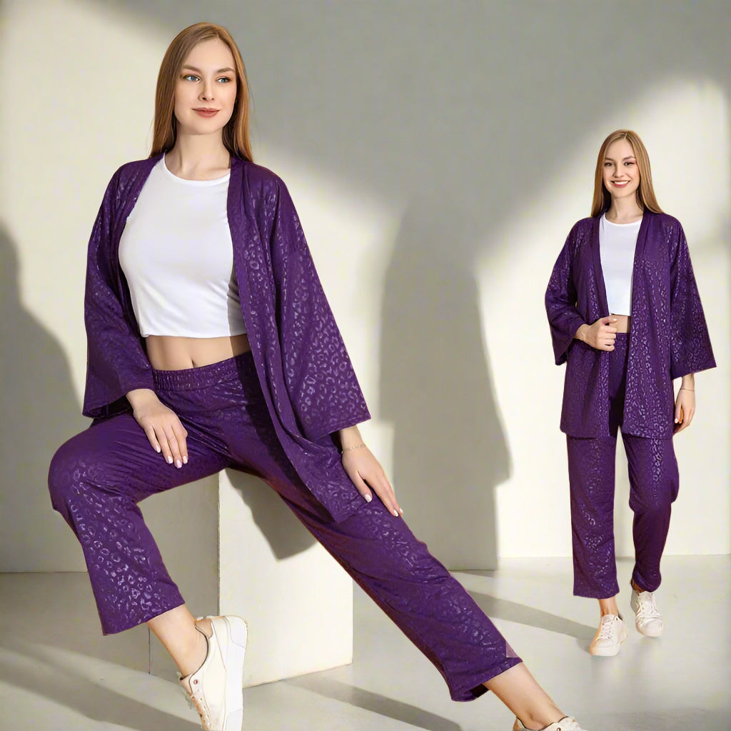 Compleu Dama 2 Piese – Set Modern Casual, Confortabil si Versatil | COD 7118 - PJ
