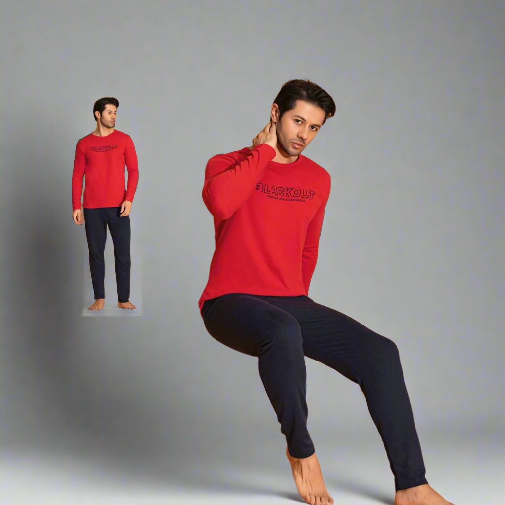 Pijama vatuita barbati – Material gros si moale pentru extra confort | COD 8544-PJ