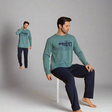 Pijama vatuita barbati – Material gros si moale pentru extra confort | COD 8546-PJ