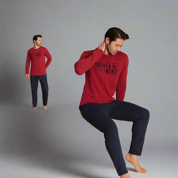 Pijama vatuita barbati – Material gros si moale pentru extra confort | COD 8545-PJ