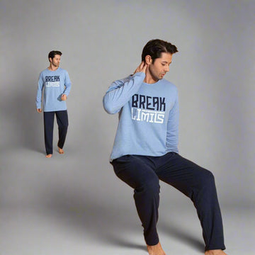 Pijama vatuita barbati – Material gros si moale pentru extra confort | COD 8549-PJ