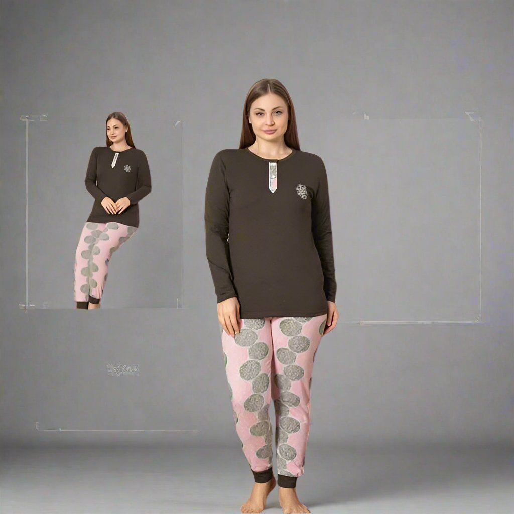 Pijama de Dama cu 2 Nasturi | 0044 - PJ