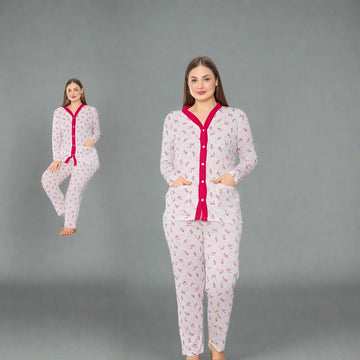 Pijama de Dama cu Nasturi | 0022 - PJ