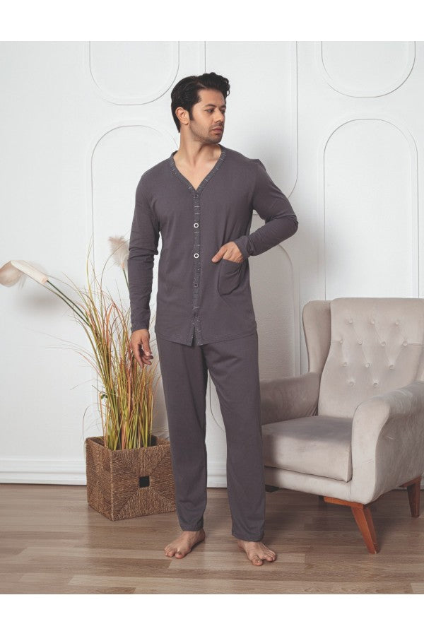 Pijama barbat- Berfin Battal cu Nasturi 3004 - PM