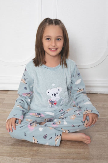 Pijama copii fete polar cocolino | 7010-PM