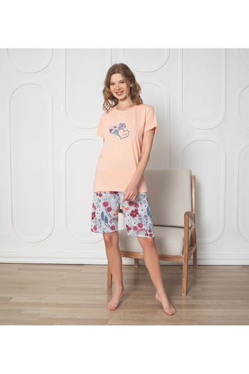 Pijama dama capri din bumbac – confort si stil în fiecare noapte