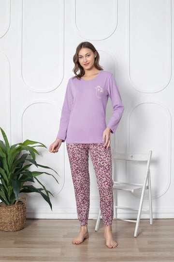 Pijama damă lycra | 6262-PM