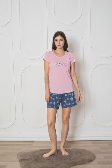 Pijama Dama Baki Short  Tricou 5012