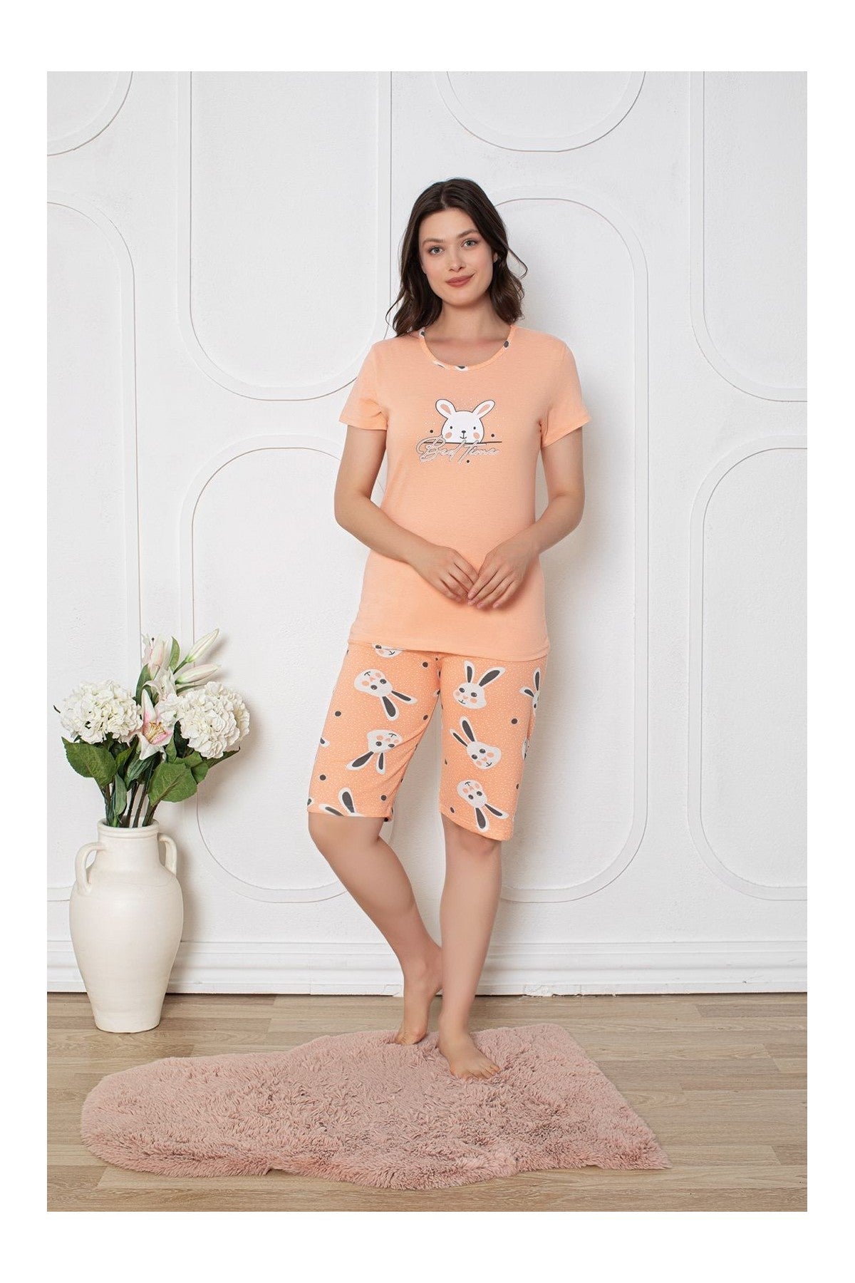 Pijama Dama Baki Pantaloni 3/4 0024-PK