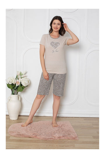 Pijama Dama Baki Pantaloni 3/4 0025-PK