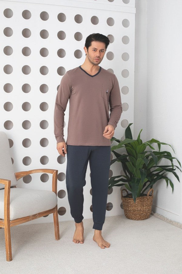 Pijama Barbati Lycra – Confort Maxim si Stil Modern pentru Nopti Linistite | COD 0902-PM