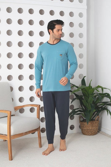 Pijama Barbati Lycra – Confort Maxim si Stil Modern pentru Nopti Linistite | COD 0903-PM