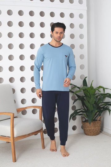 Pijama Barbati Lycra – Confort Maxim si Stil Modern pentru Nopti Linistite | COD 0904-PM